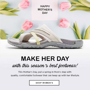 Becker Shoes mothers day banner